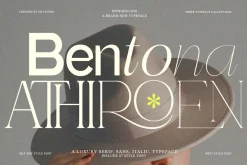 Bentona Athiroen (27 Fonts Style)