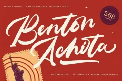 Benton Achita Bold Brush Font