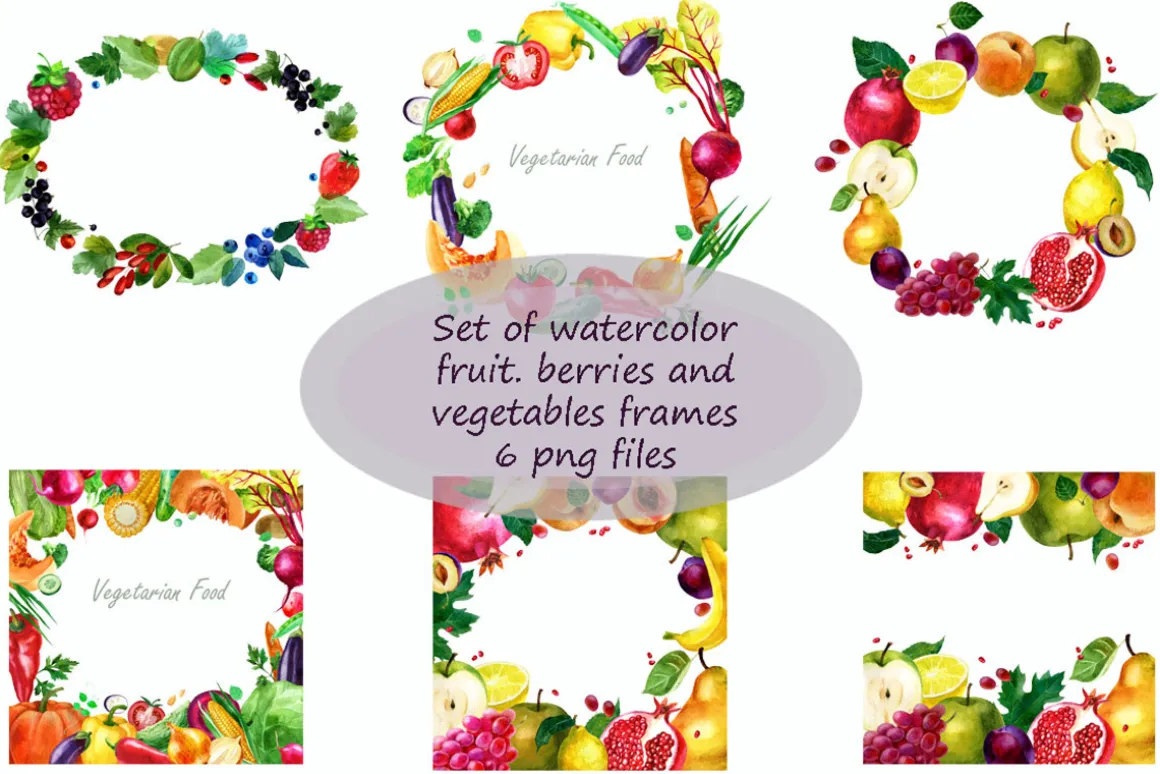 Berries, fruits, vegetables and nuts