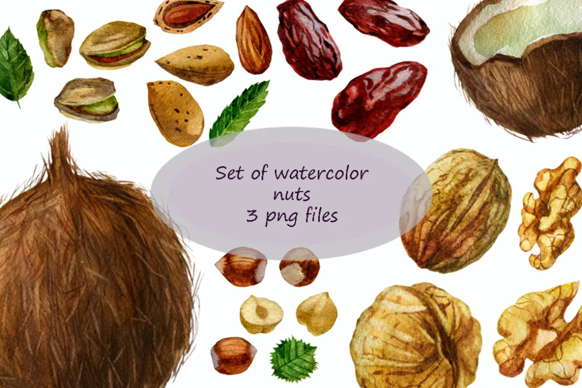 Berries, fruits, vegetables and nuts