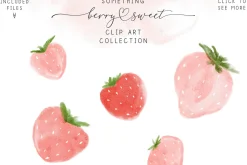 Berry Sweet Strawberry Fruit Clipart