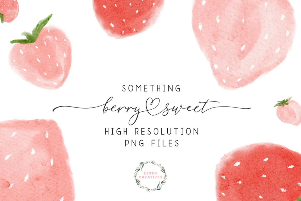 Berry Sweet Strawberry Fruit Clipart