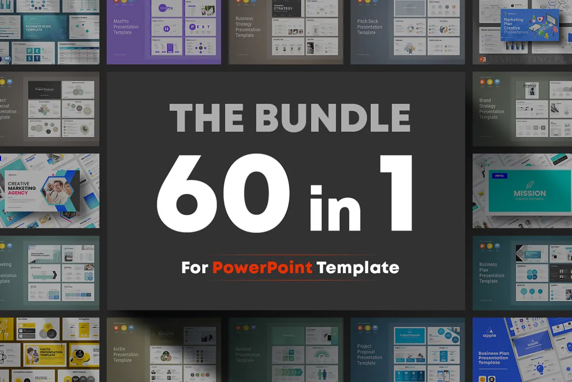 Best! 60-in-1 Big Bundle PowerPoint