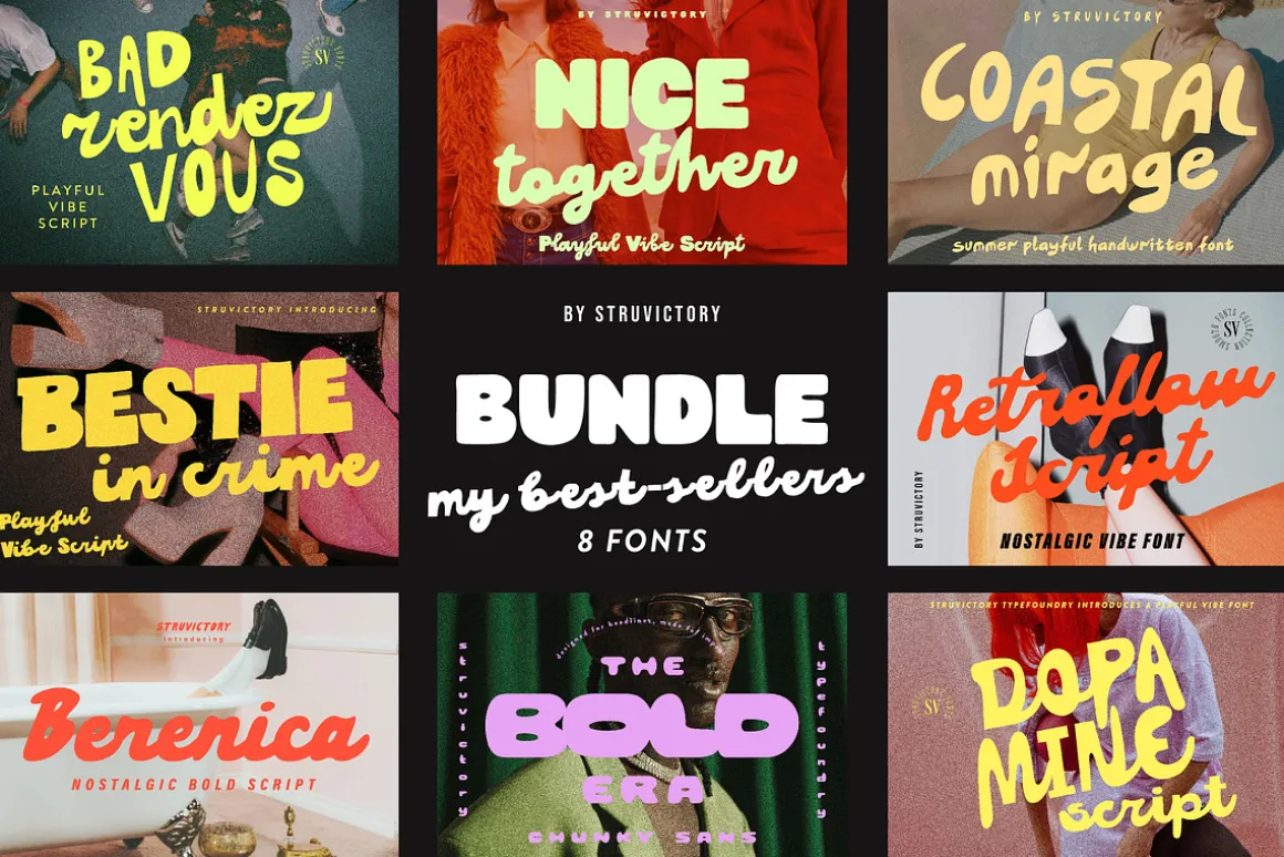 Best-sellers Vibe Fonts Bundle