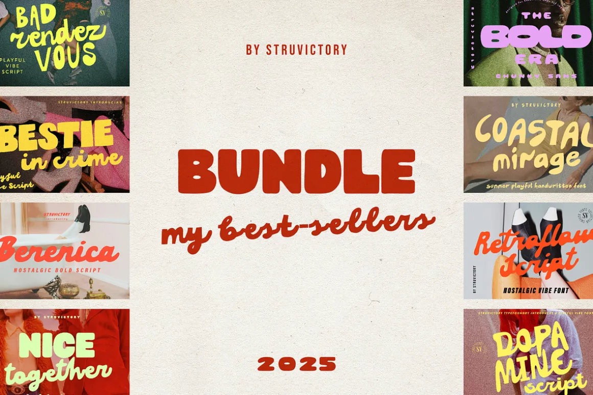 Best-sellers Vibe Fonts Bundle