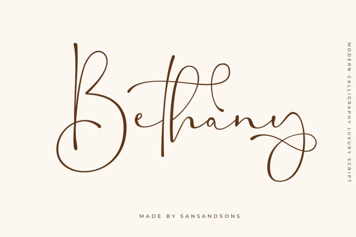 Bethany Script - Elegant Font