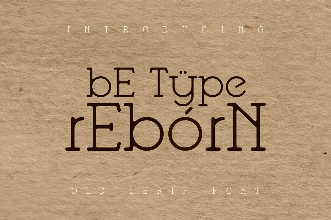 Be Type Reborn Lite Serif Font
