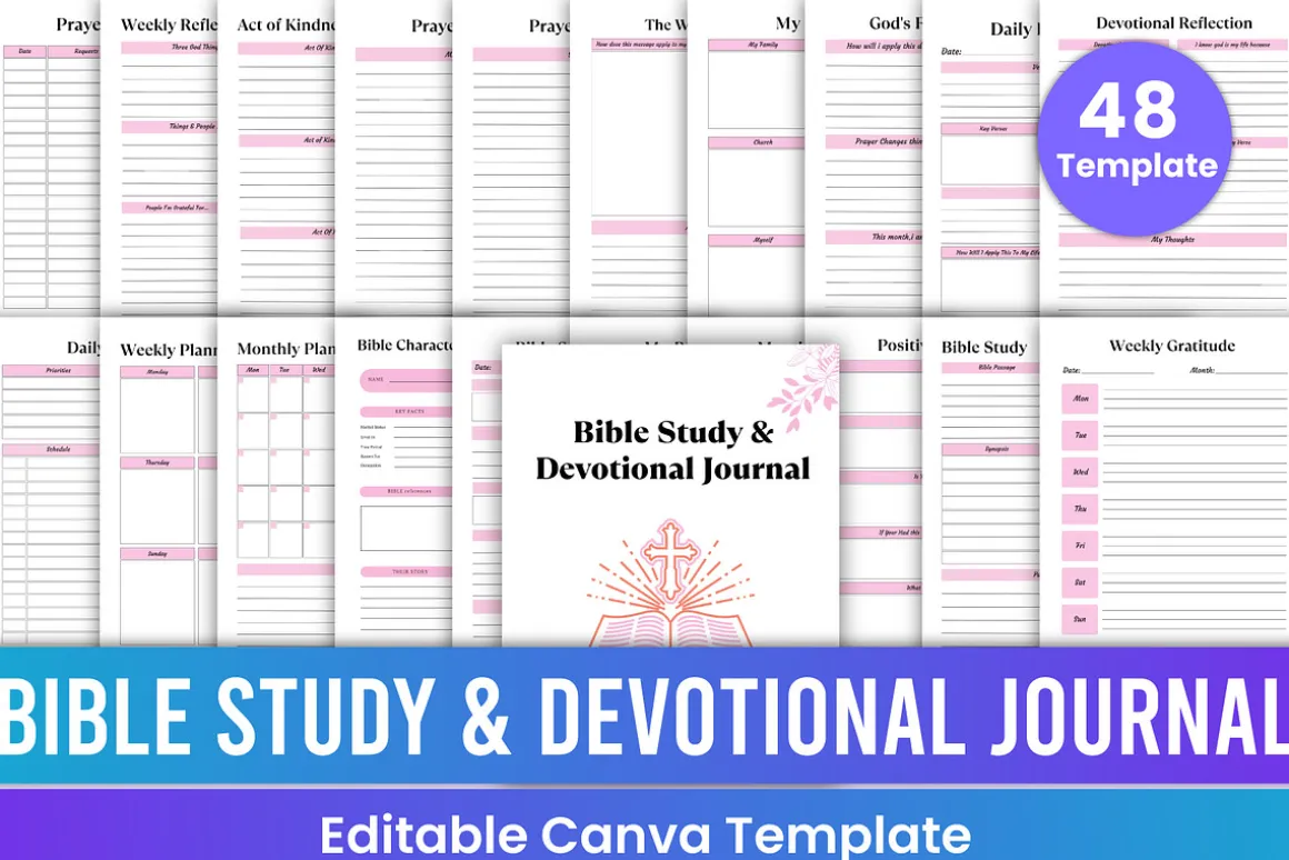 Bible Study & Devotional Journal Can