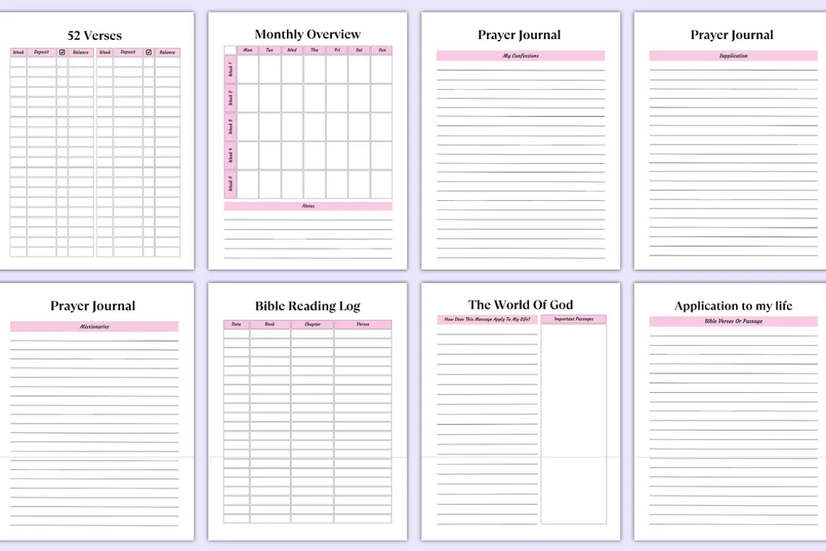 Bible Study & Devotional Journal Can