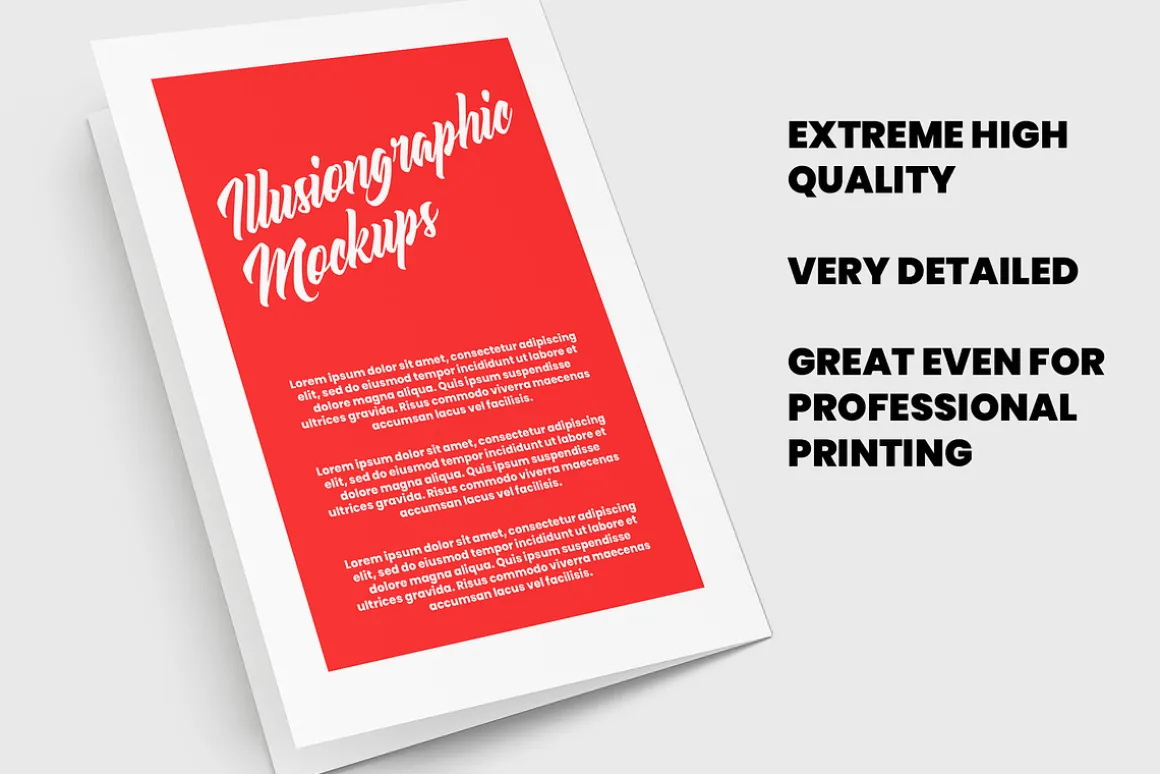 Bi-Fold Half Letter Brochure Mock-up