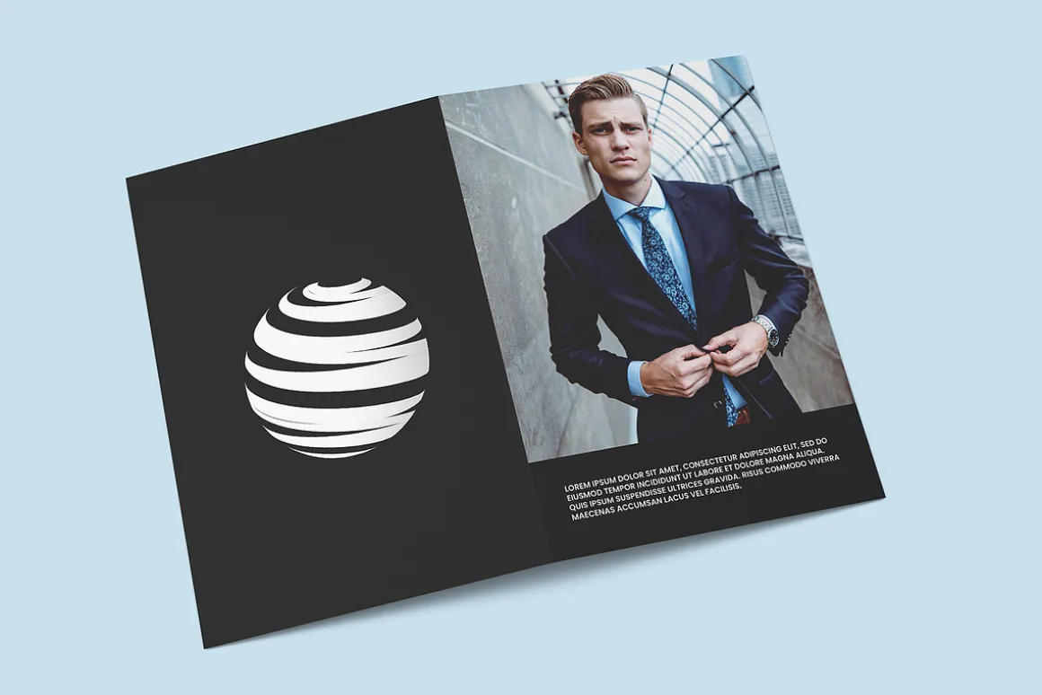 Bi-Fold Half Letter Brochure Mock-up