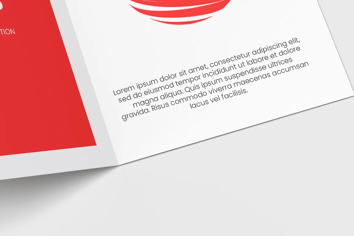 Bi-Fold Half Letter Brochure Mock-up