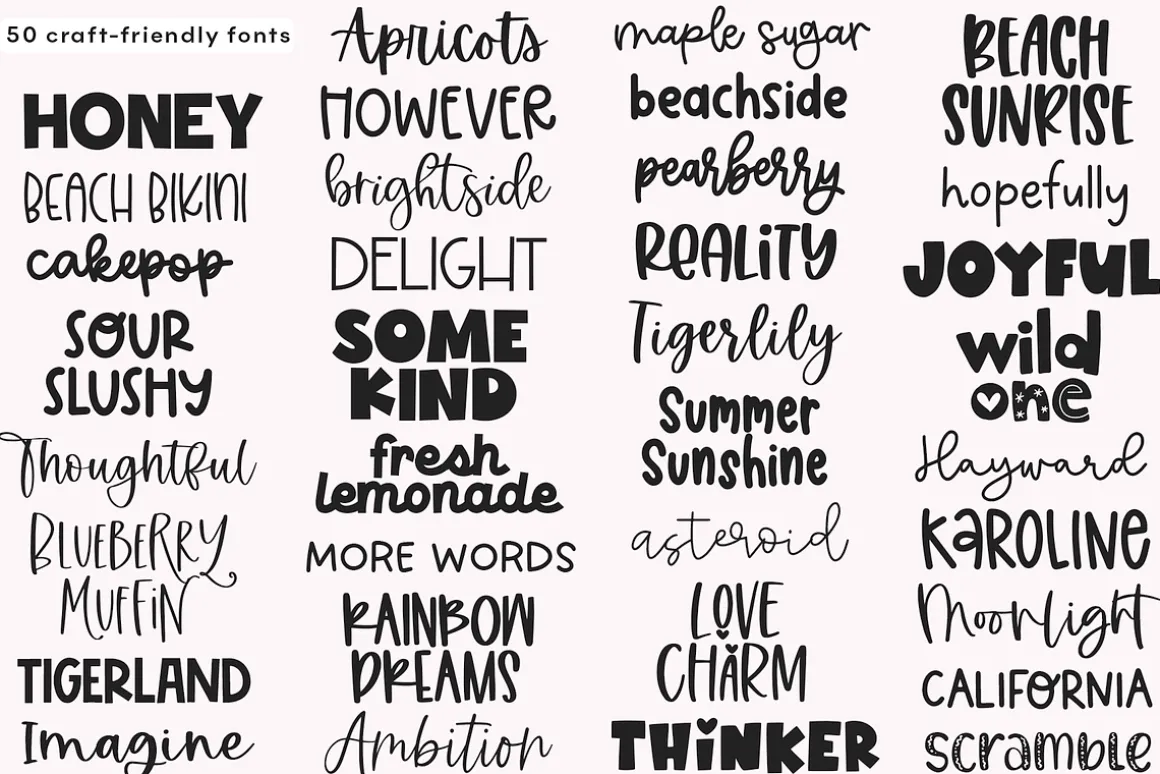 Big Font Bundle | 50 Fonts