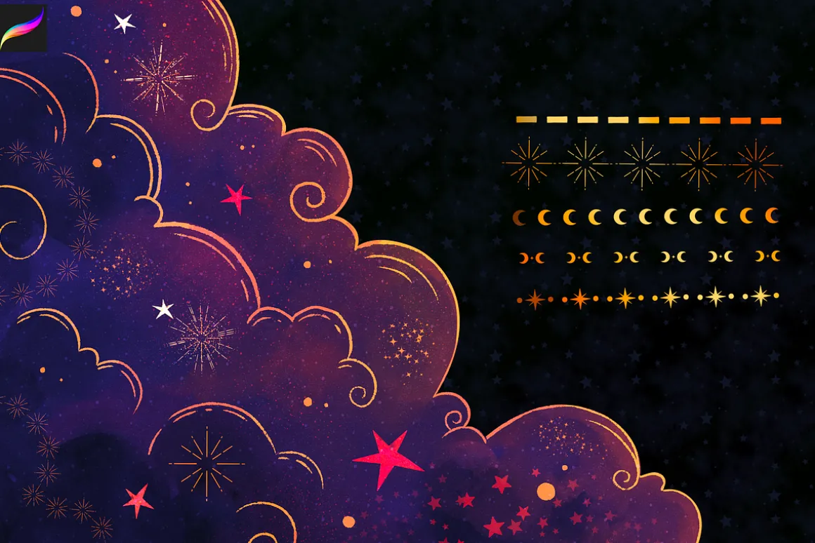 Big Procreate Brushes Bundle