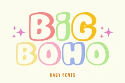 Big Boho - Baby Font Types