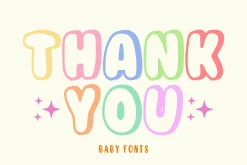 Big Boho - Baby Font Types