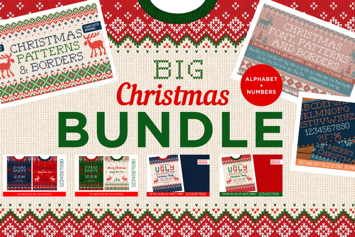 Big Christmas BUNDLE of Knitting