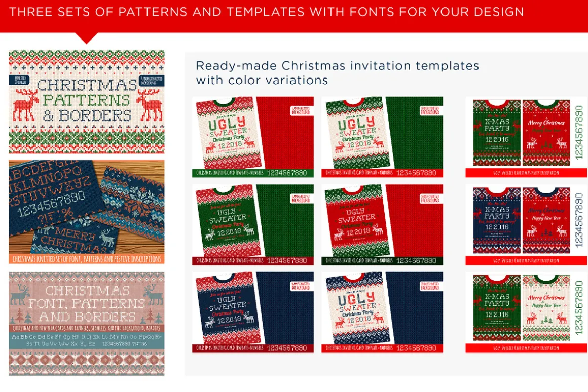 Big Christmas BUNDLE of Knitting