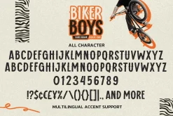 Biker Boys - Hand Drawn Display Font