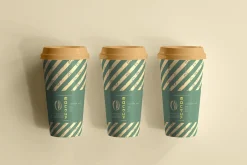 biodegradable paper cup mockups