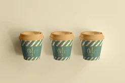 biodegradable paper cup mockups