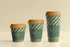 biodegradable paper cup mockups