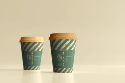 biodegradable paper cup mockups