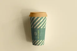 biodegradable paper cup mockups