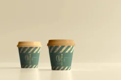 biodegradable paper cup mockups