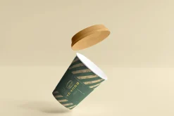 biodegradable paper cup mockups