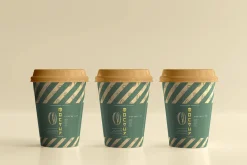 biodegradable paper cup mockups