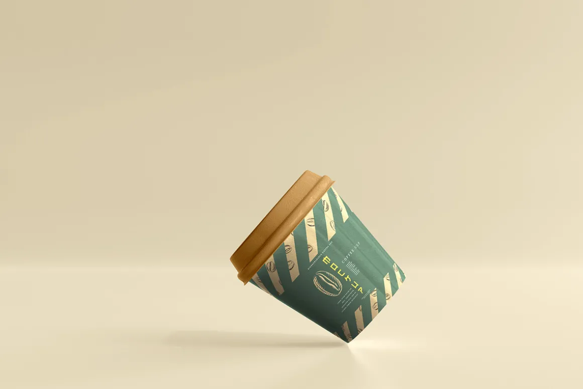 biodegradable paper cup mockups