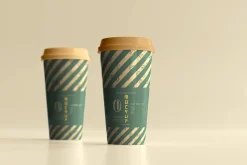biodegradable paper cup mockups