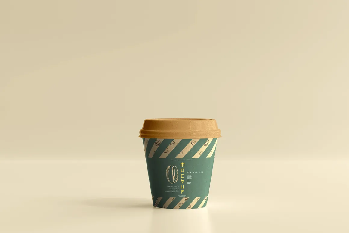 biodegradable paper cup mockups