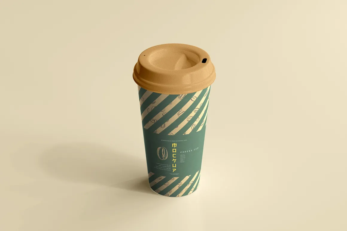 biodegradable paper cup mockups