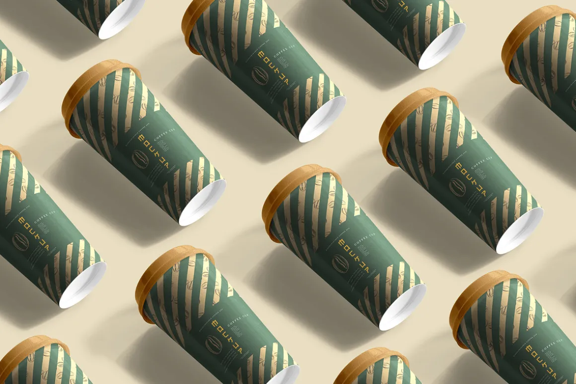 biodegradable paper cup mockups