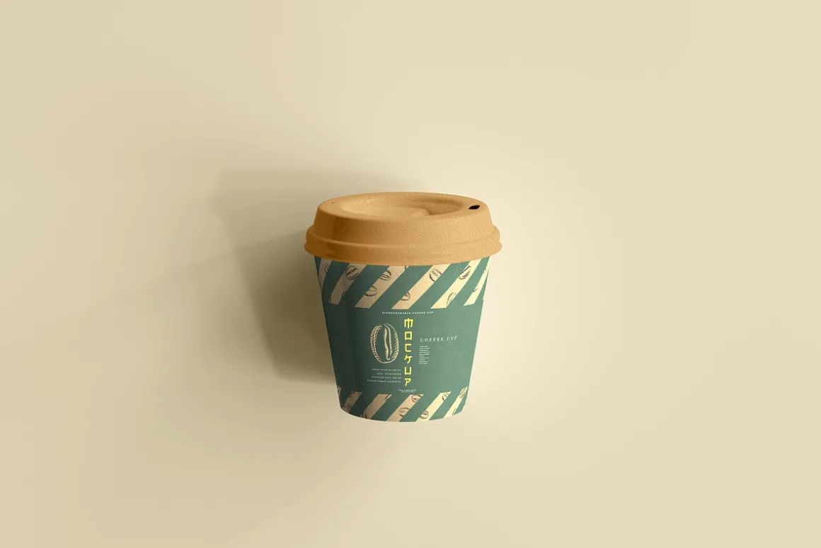 biodegradable paper cup mockups