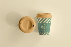 biodegradable paper cup mockups