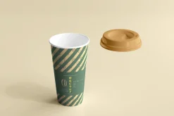 biodegradable paper cup mockups