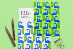 Birds Planet Geometric Patterns