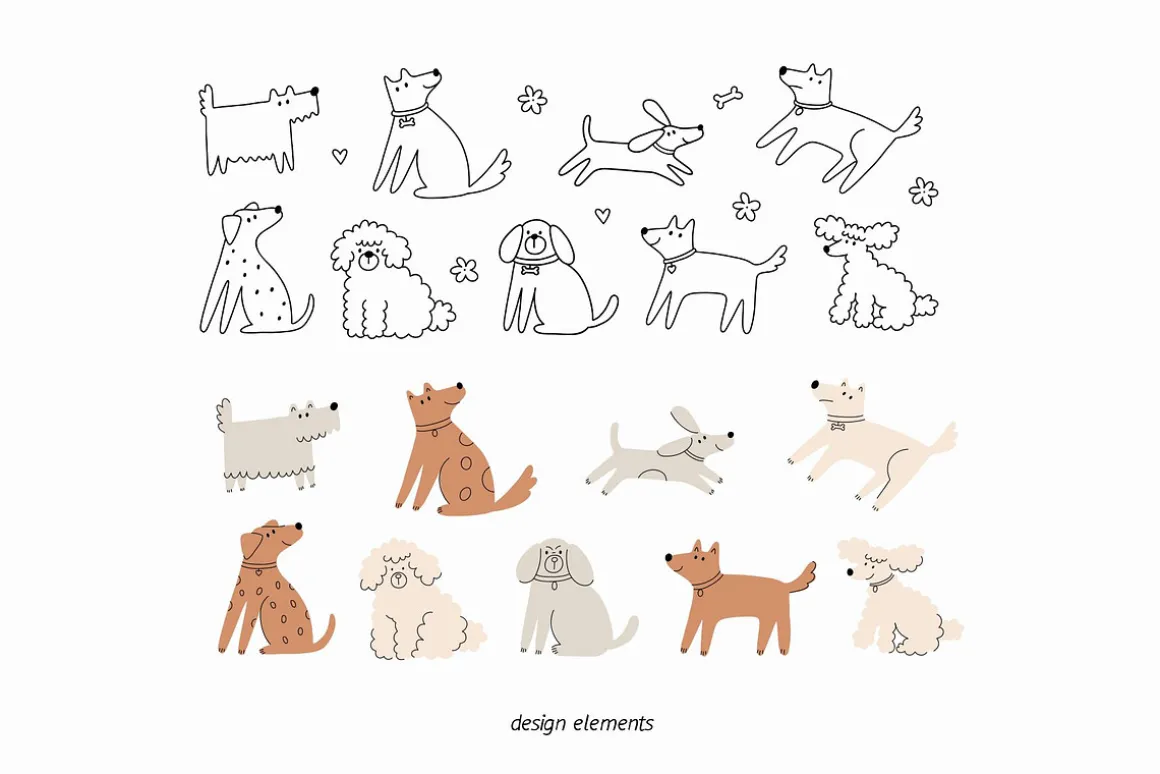 Birthday Dogs Clipart