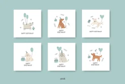 Birthday Dogs Clipart