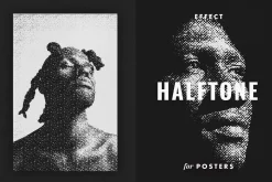 Bitmap Halftone Poster Effect