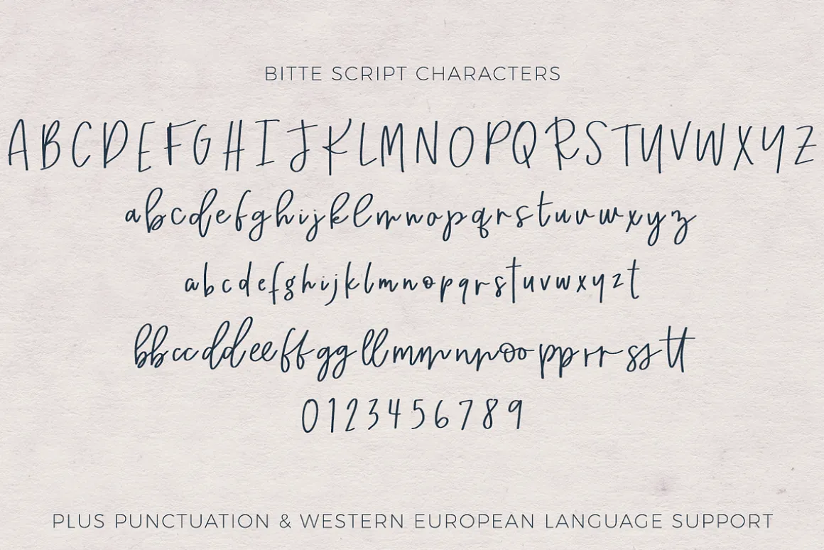 Bitte Handwriting Font