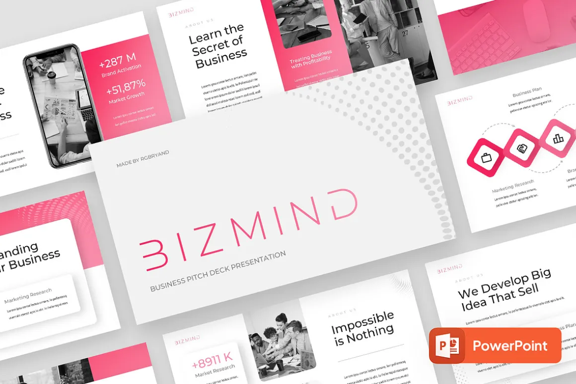 BIZMIND - Pitch Deck Powerpoint