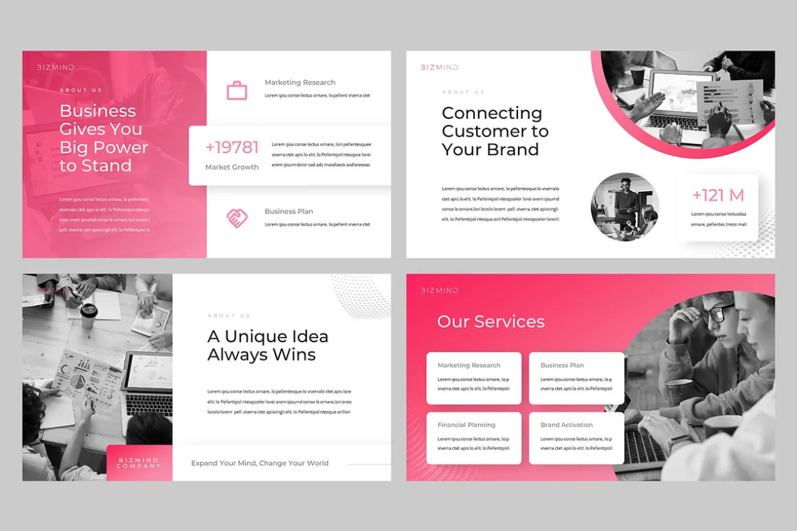 BIZMIND - Pitch Deck Powerpoint