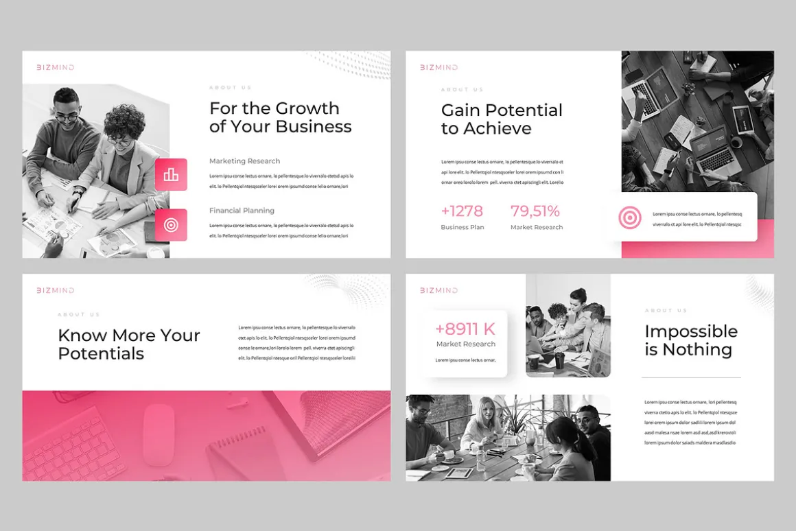 BIZMIND - Pitch Deck Powerpoint