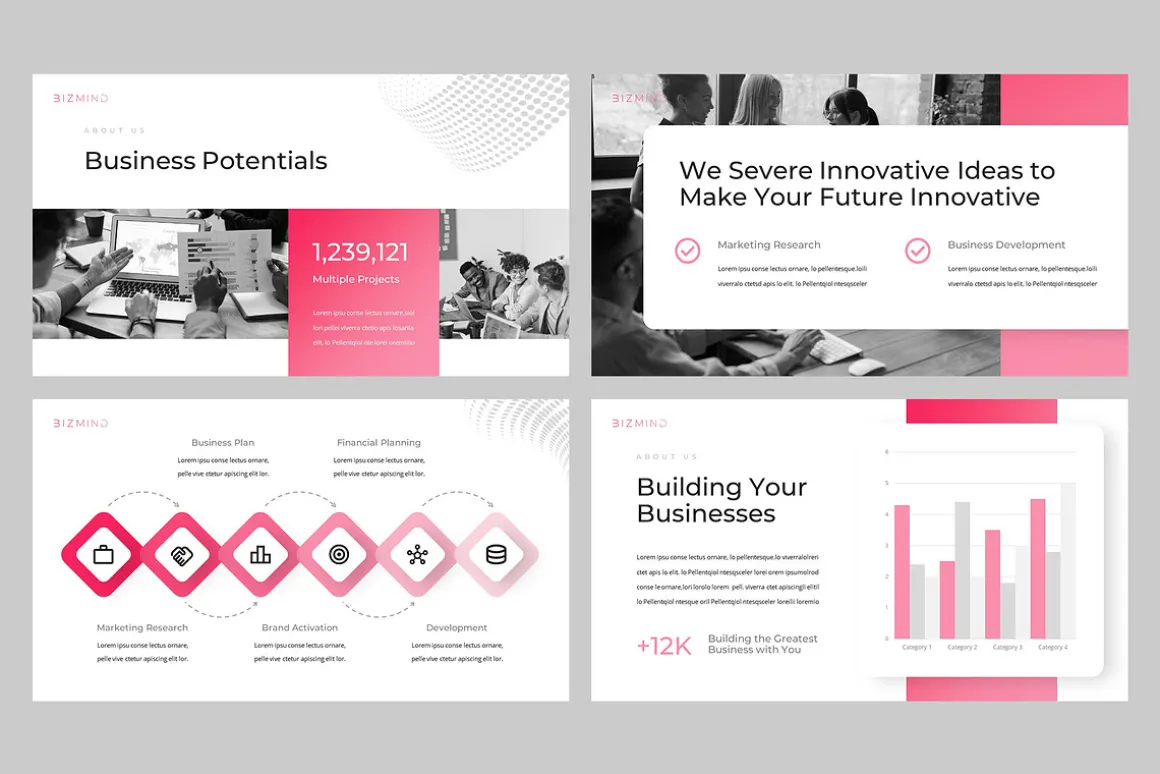 BIZMIND - Pitch Deck Powerpoint