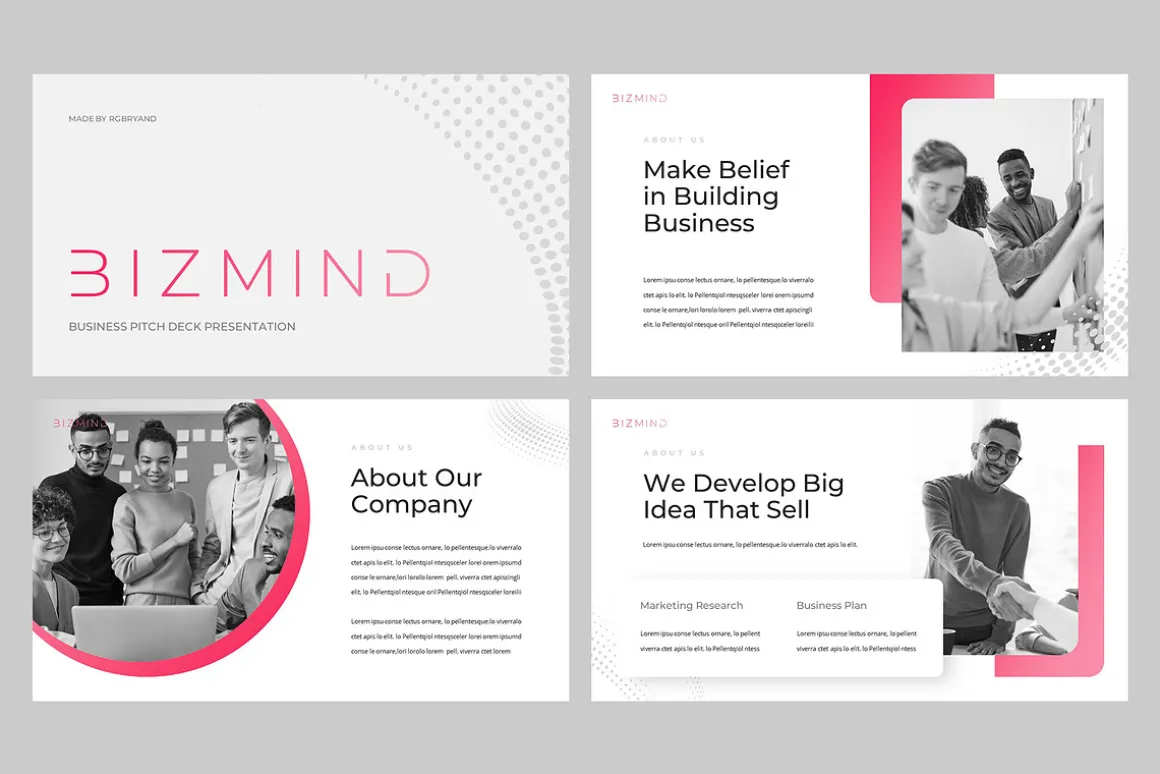 BIZMIND - Pitch Deck Powerpoint
