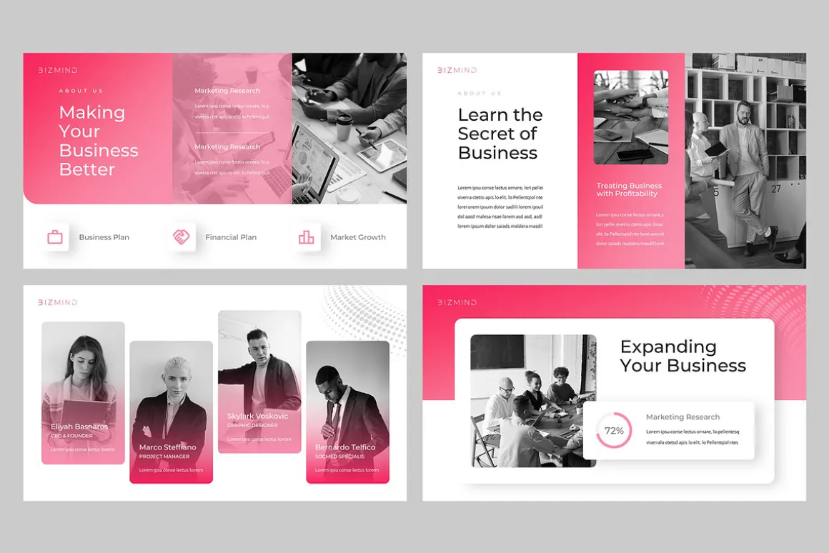 BIZMIND - Pitch Deck Powerpoint